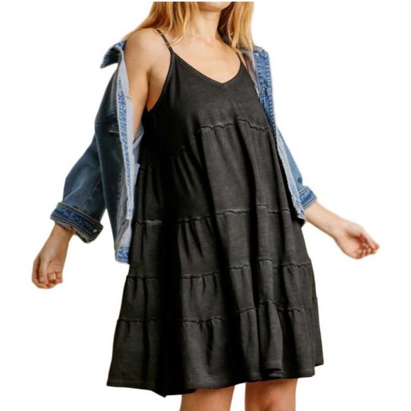 Umgee Dresses & Skirts - Umgee Tiered Ruffle Mini Dress